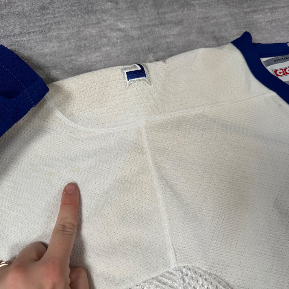 Toronto Maple Leafs Jersey Mens Medium White Vintage 90s NHL Hockey CCM Blank - Picture 6 of 12